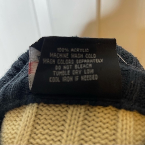 South Pole L Vintage Y2K color block stripe mock turtleneck mens chunky‎ sweater - Picture 5 of 9